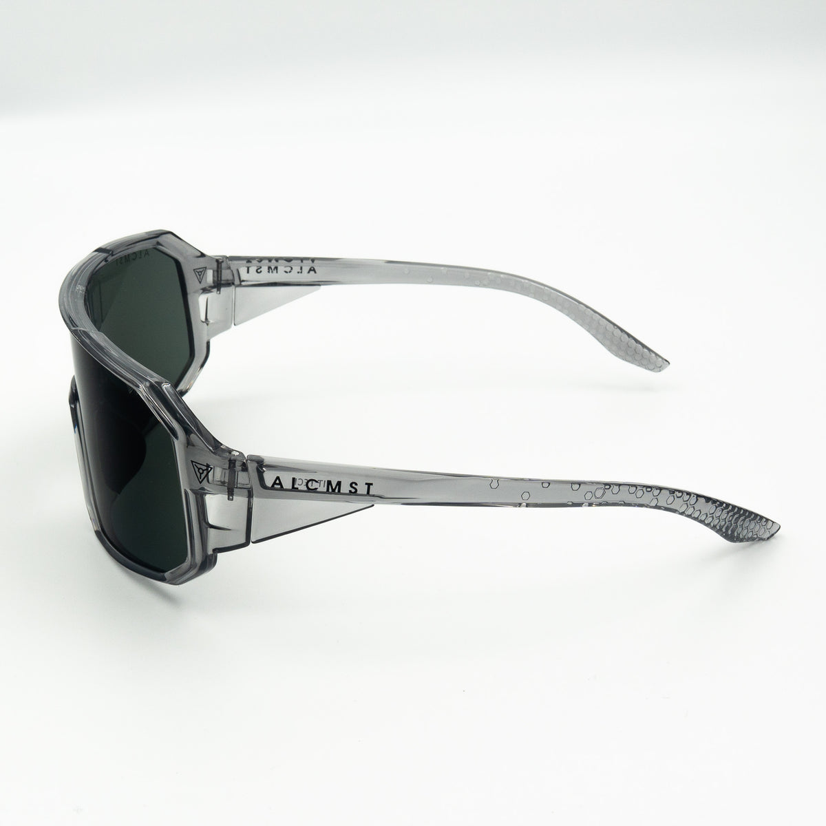 ALCMST® PIT-TECH Clear Grey Frame/Black Polarised New Lens coatings from USA